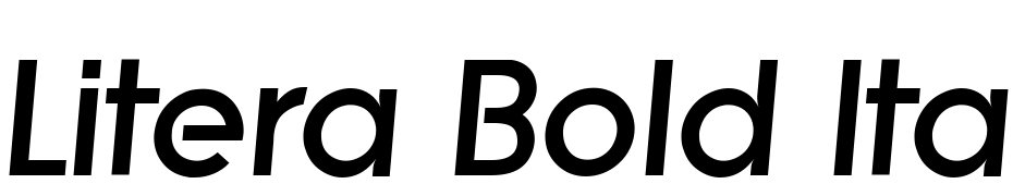 Litera Bold Italic Yazı tipi ücretsiz indir